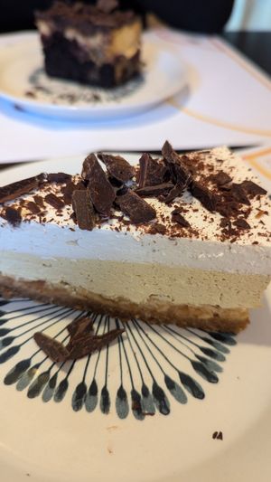 Banana cake at Vegehop in Zagreb