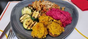 Plate of the day at Vegehop in Zagreb