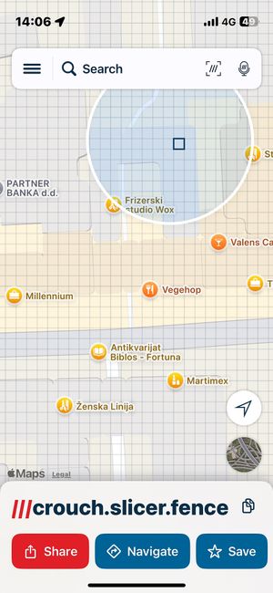 What3words location   at Vegehop in Zagreb