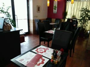 Dining area of Vegehop at Vegehop in Zagreb
