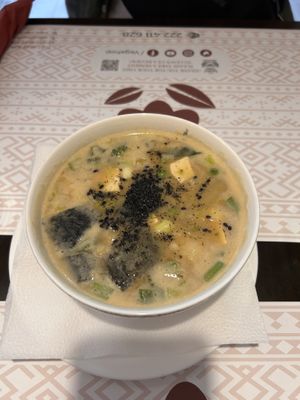 Miso soup (daily menue)  at Vegehop in Zagreb