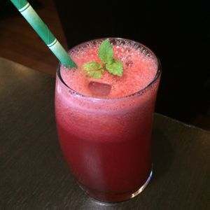 Watermelon juice at Vegehop in Zagreb