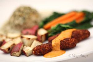 Example of daily menu at Vegehop in Zagreb