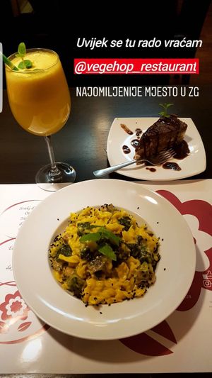 Vegan pasta 🍝 at Vegehop in Zagreb