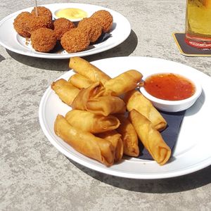 Vegan Bitterballen & Mini Loempia's at Café Het Gegeven Paard in Utrecht