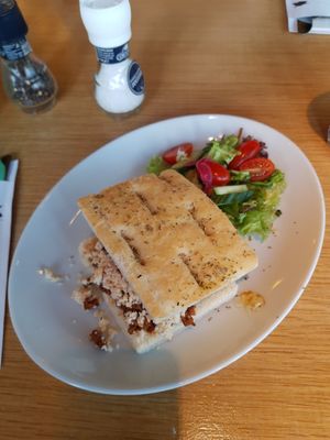 Vegan foccacia at Café Het Gegeven Paard in Utrecht