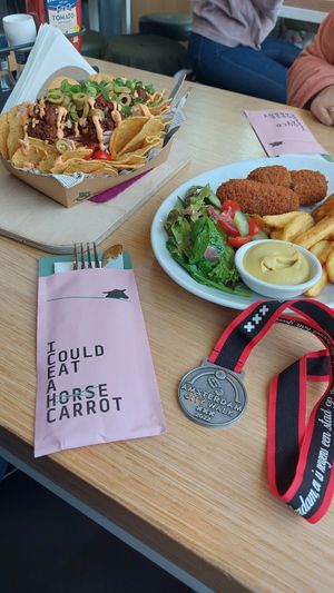 Vegan kroketten en nachos at Café Het Gegeven Paard in Utrecht