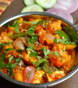 Vegetable Jalfrezi at Simon's in Kampot