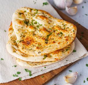 Garlic naan at Simon's in Kampot