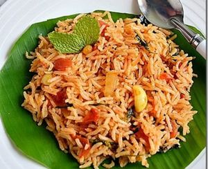 Tomato rice at Simon's in Kampot