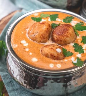 Veg kofta curry at Simon's in Kampot