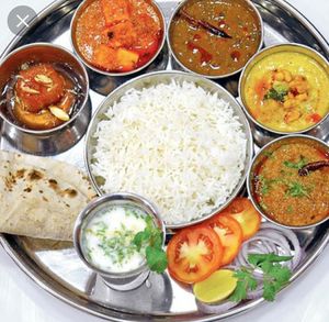 Paneer thali at Simon's in Kampot