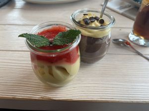 Vanille- & Schockopudding  at Wattkieker in Wittmund