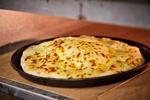 Home made Georgian Bread thin. at Gruzie in Prague