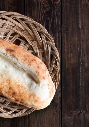 Home made Georgian Bread. at Gruzie in Prague