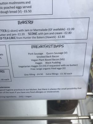 Menu Sept 2023  at Simply Scottish in Jedburgh