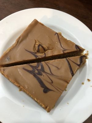 Biscoff cake (we shared)  at Simply Scottish in Jedburgh