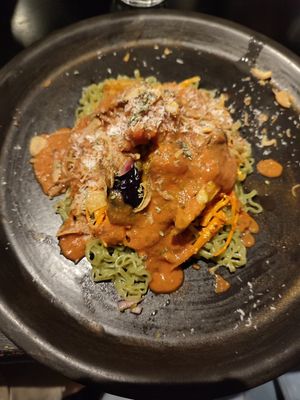 Noodle plate at PELGAG in Kyoto