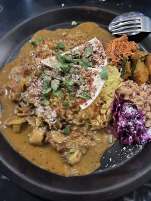 Vegan vegetable curry  at PELGAG in Kyoto