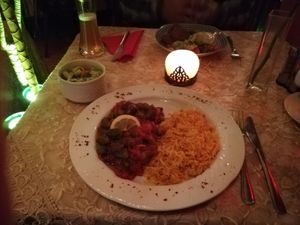 Okraschoten mit Reis at 1001 Nacht in Bielefeld