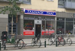 Entrance at Tamnack Thai in Malmo