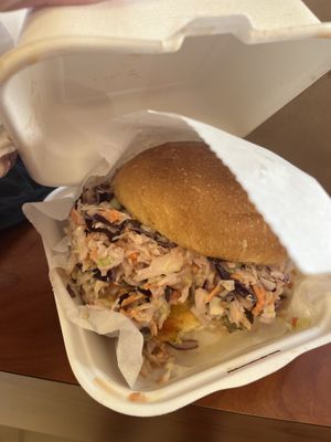 Chimi burger 🙌🏾  at Pappy's Juice Bar in Hawthorne