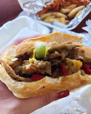 The Jersey Ch’z Steik at Pappy's Juice Bar in Hawthorne