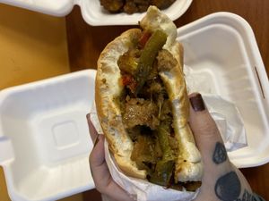 The Jersey Ch’z Steik at Pappy's Juice Bar in Hawthorne