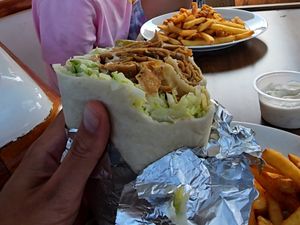 Vegan kebab at Pizza Specialisten Lyckeby in Karlskrona