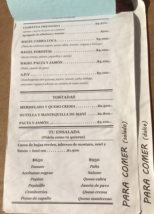 Hot food.  at Cafe del Forestal in Santiago