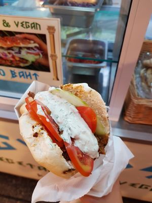 Vegan gyros at Vegan Gyros in Koh Phangan