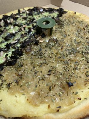 Caramelita y super mario at Pizza Vegana in Rosario