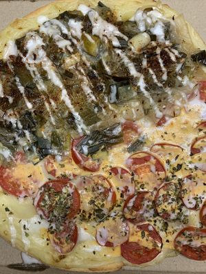 Vegalitana/pupurra at Pizza Vegana in Rosario