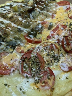 Vegalitana/pupurra at Pizza Vegana in Rosario