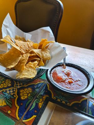 Chips & Salsa (mild) not hot at Mi Ranchito in Upland