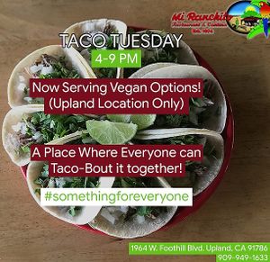 tacos at Mi Ranchito in Upland