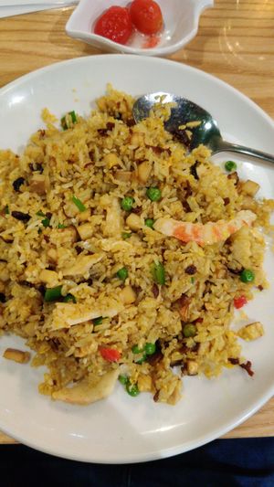 Curry fried rice (w egg) at Ting Yi Ting 亭一亭蔬食 (天通街) - Maybe closed in Macau