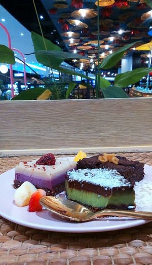 raw, refined sugar and gluten-free vegan pastries! at Eat Greens Cafe in Phuket