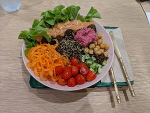 Make your own salad at Eat Greens Cafe in Phuket