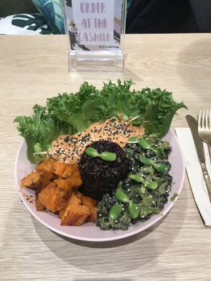 Sweet potato bowl at Eat Greens Cafe in Phuket