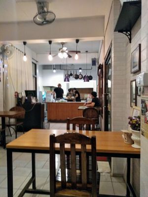 Clean, professional open kitchen at Rosy-Cheeks in Chiang Mai