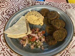 Falafel plate - 15,000 COP  at Al Barakah Cocina Arabe in Cartagena