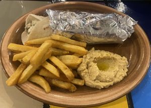 Shawarma falafel en combo  at Al Barakah Cocina Arabe in Cartagena