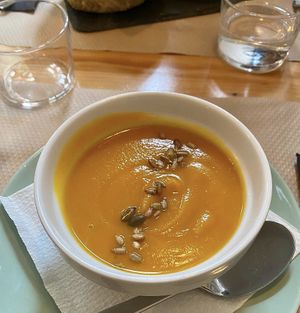 Crema de calabaza at Natural in Barcelona