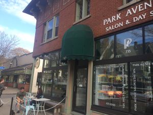 Outdoor seating  at Cafe Sasso in Rochester