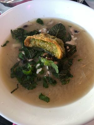 Glass noodles with vegan dimpling at Eat Sushi in Nice