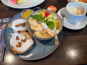 Breakfast Shangri La with the best pancakes! at Cafe Einstein in Ulm