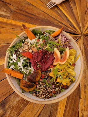 Rainbow summer bowl at The Bowls in Prague