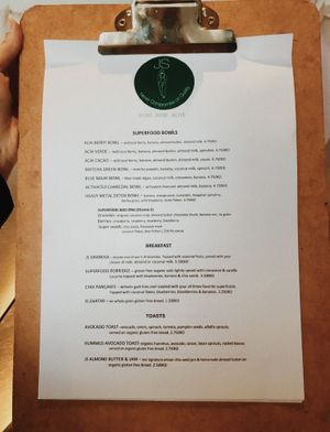 menu at JS Foods in Kuwait City