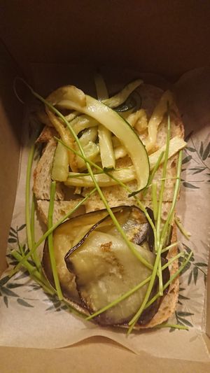 Bruschette with eggplant and courgette at Mamma Peppino in Alkmaar